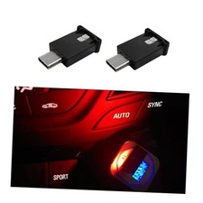 USB Type C LED Ambient Light, 8 Colors RGB Dynamic Gradient Brightness 2 PCS