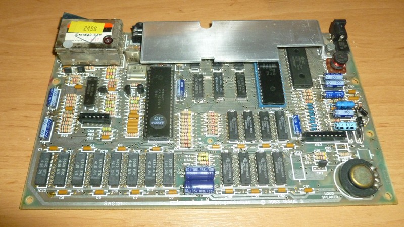 Reconditioned (new capacitors) 48K ZX spectrum motherboard . Issue 3 DC-DC mod.