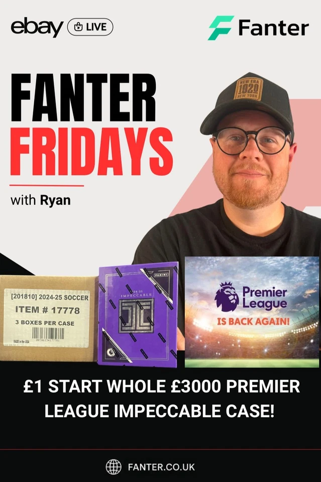 FANTER FRIDAYS - THE PREMIER LEAGUE IS BACK! £1 START WHOLE CASE!!