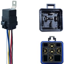 12V DC Automotive Relay Kit - Waterproof 5-PIN SPDT with Pigtail Connectors