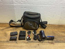 Sony Handycam DCR-SX40 Digital Camcorder-Blue With Charger, battery, and case