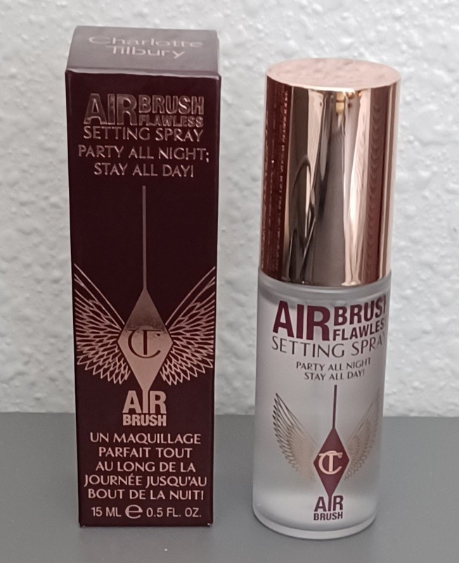 Charlotte Tilbury Airbrush Flawless Setting Spray 0.5 oz/15 mL Travel Size NIB