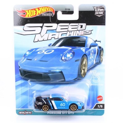 Hot Wheels Premium - Porsche 911 GT3- Speed Machines - Car Culture