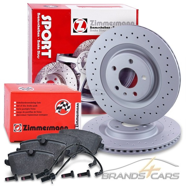 Zimmermann SPORT-BREMSSCHEIBEN + BelÄGe +Wk Hinten FÜR Porsche Macan-image