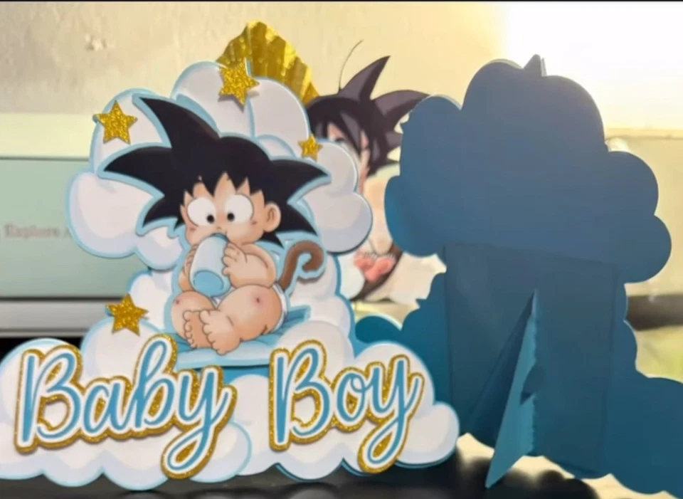 Dragon Ball Baby Shower Decoration, cake topper, table centerpiece, cupcake top - Image 4 of 4