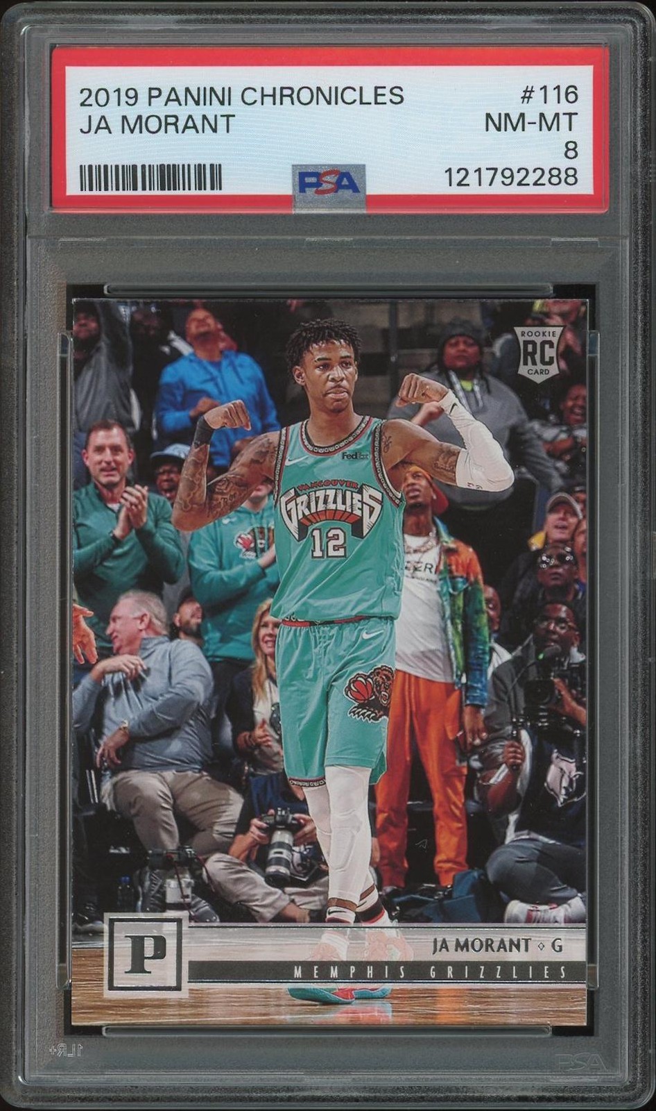 2019/20 Panini Chronicles Basketball #116 Ja Morant Rookie PSA 8 (NM-MT)