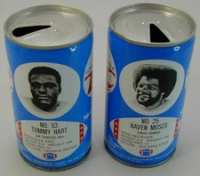 Old Original Collection 2 Different Royal Crown Cola Cans MOSES & HART Very Rare