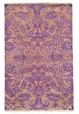 3'1" x 5'0" Hand Knotted Area Rug Traditional Oriental Wool Carpet