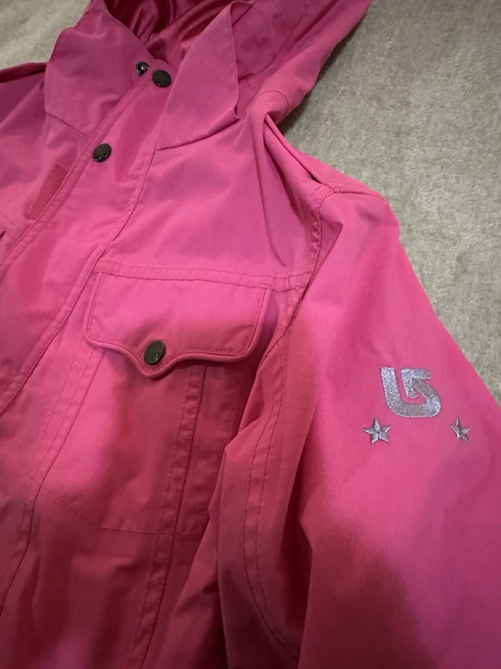 Jaqueta de snowboard rosa Burton para meninas tamanho pequeno - Imagem 4 de 4