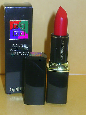 GIVENCHY LIPSTICK rouge a levres full size boxed #6- RED- discontinued
