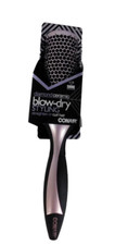 NEW Conair Diamond Ceramic Blow- Dry Round Styling Brush Straighten or Curl Hair