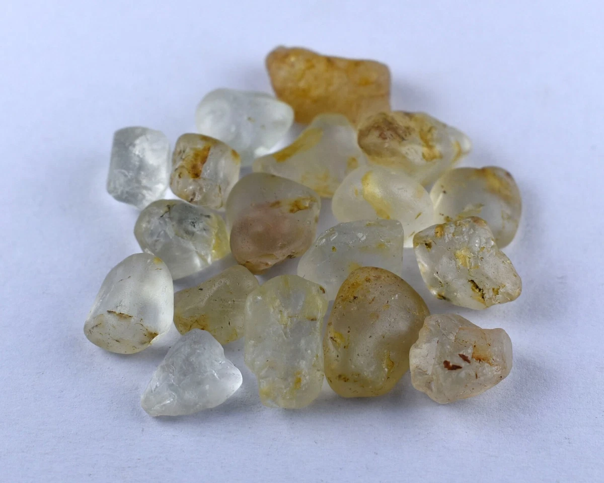Natural 162 Carat White Topaz Rough Crystal Loose Gemstone Lot Unpolished