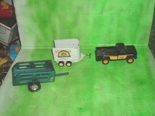 tonka pressed steel 3 Vintage  toys 1960s  jeep Farms Trailer & nylint trailer