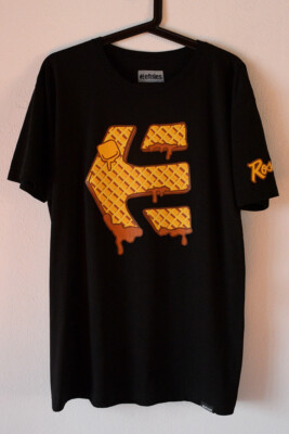 Seltenes unveröffentlichtes Etnies Waffle Logo T-Shirt DVS DC OSIRIS SKATE VINTAGE KANI ECKO