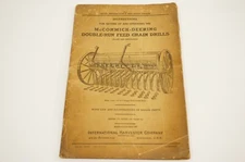 IHC McCormick Deering Fertilizer Double Run Feed Guide Drill Manual MC-D995A 