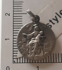 F13L02 pendentif Médaille religieux Jésus Marie religion ésotérisme 