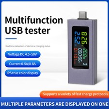 USB Type-C Digital Display Power Tester Voltage Current Capacity Meter DC4.5 50V