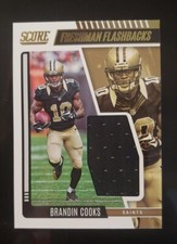 🏈2022 Panini Score Football Brandin Cooks Freshman Flashbacks Jersey Patch FF13