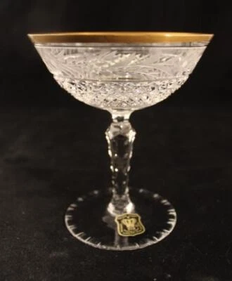 EBELING & REUSS LEAD CRYSTAL CHAMPAGNE GOBLET DISCONTINUED MARQUIS PATTERN
