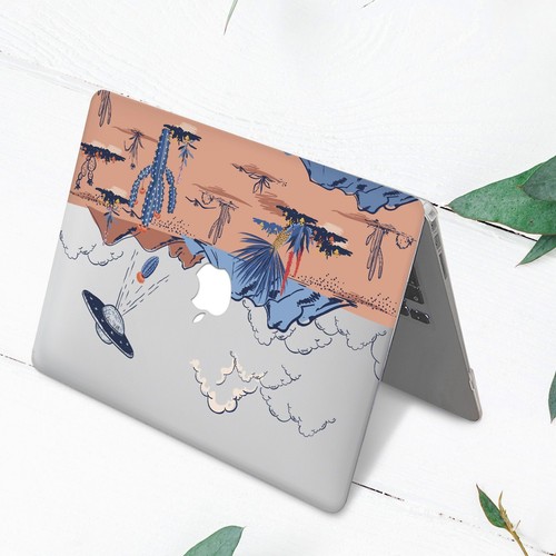 Western Desert Alien Invasion Cactus Hard Case For Macbook Pro 13 15 16 Air 13 - 第 3/3 張圖片
