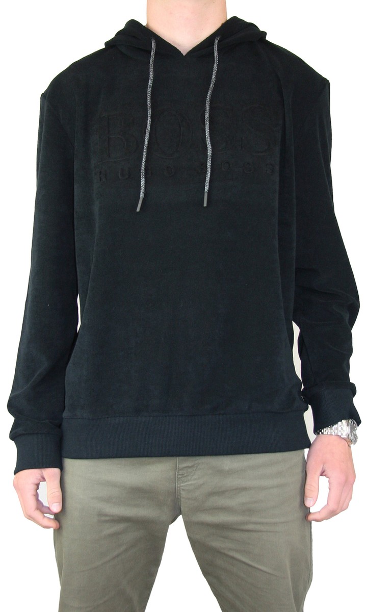 HUGO BOSS Hooded Shirt Hoodie Langarm T-Shirt mit Kapuze Gr. M L XL XXL  Sweater | eBay