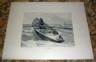 Winslow Homer "Fog Warning" Columbian Exposition 1893 Print 12.5 x 16.5