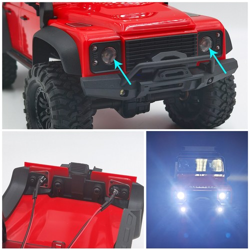 1/2/5x Scheinwerfer & Rückleuchten LED Leuchten für 1:18 RC Carwler TRX4M Neu - Bild 3 von 11