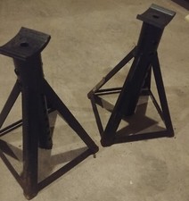 Vintage Heavy Gauge Steel Jack Stands-set Of 2- Made In Usa-industrial-1960s