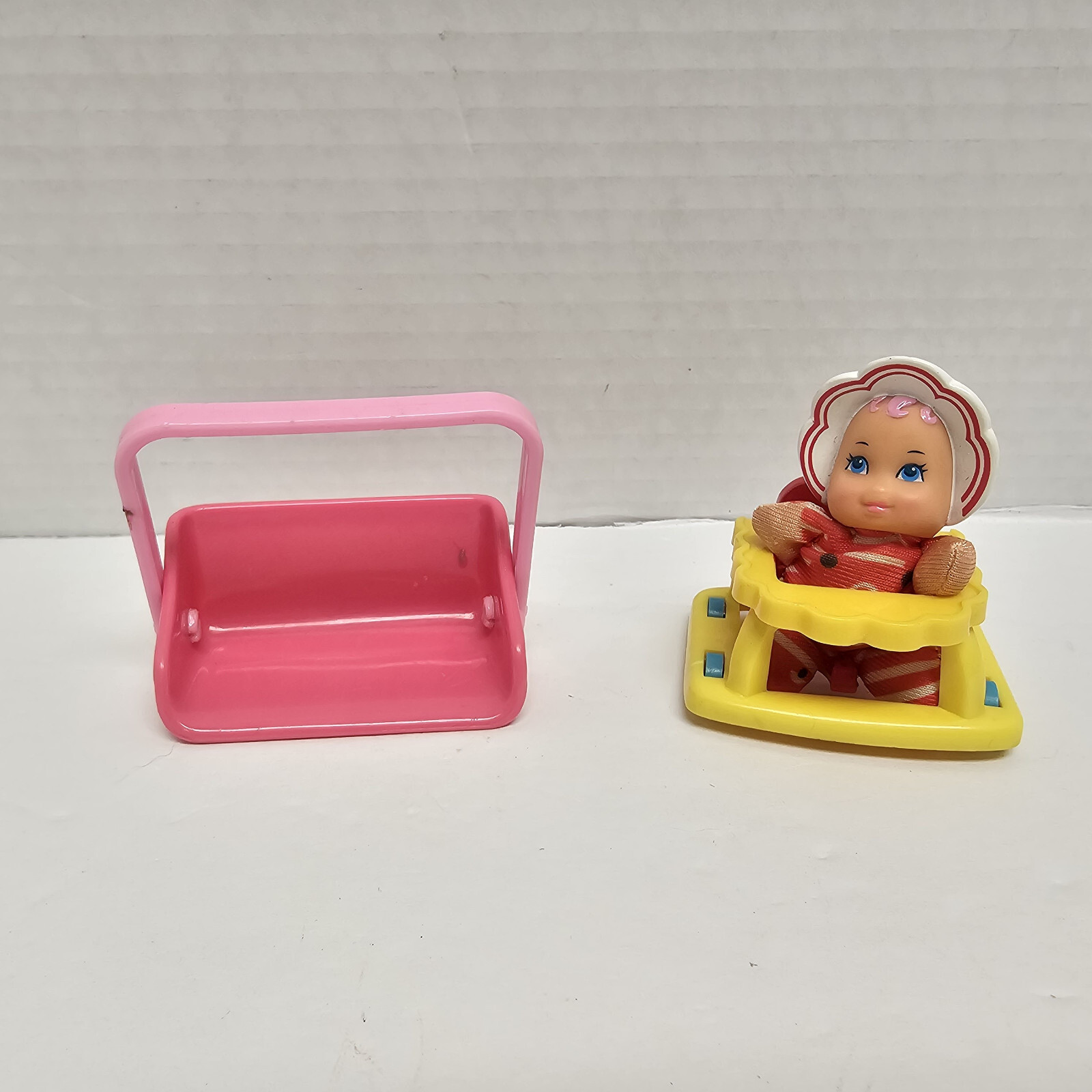 1989 Lewis Galoob So Small Babies Dolls - Crib - Walker - Bike - Seat