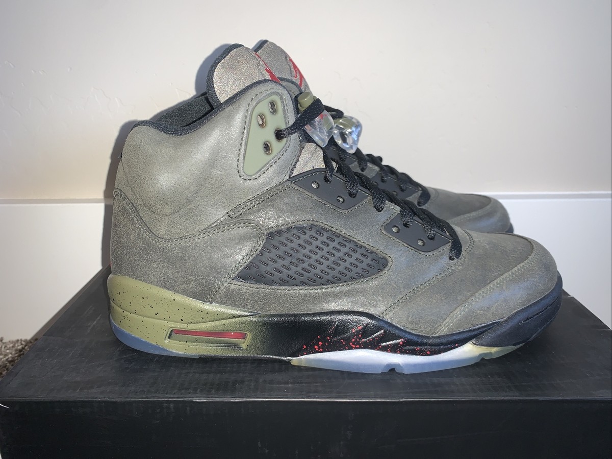 Nike Air Jordan 5 Retro 'Fear Pack' 626971-350 Size 8.5 Nike Air Jordan 5 Retro 'Fear Pack' 626971-350 Size 8.5