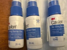 LOT 3 Cavilon 3M No Sting Barrier Film Protectant Spray 28mL 3346 Expires 10/26
