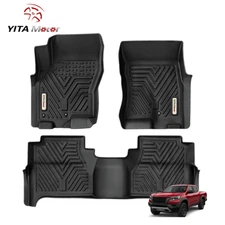 YITAMOTOR 3D Floor Mats for 2008-2021 Nissan Frontier Crew Cab All Weather Liner