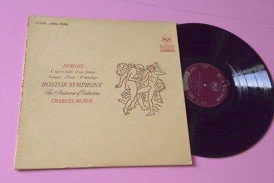 DEBUSSY MUNCH LP L'APRES MIDI D'UN FAUNE ORIG ITALY 1962 EX LIVING STEREO TOP