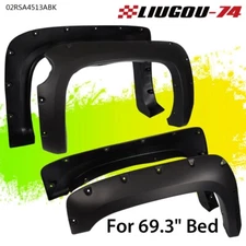 Pocket-Riveted Wheel Fender Flares Fit For 07-13 Chevy Silverado 1500 69" Bed US