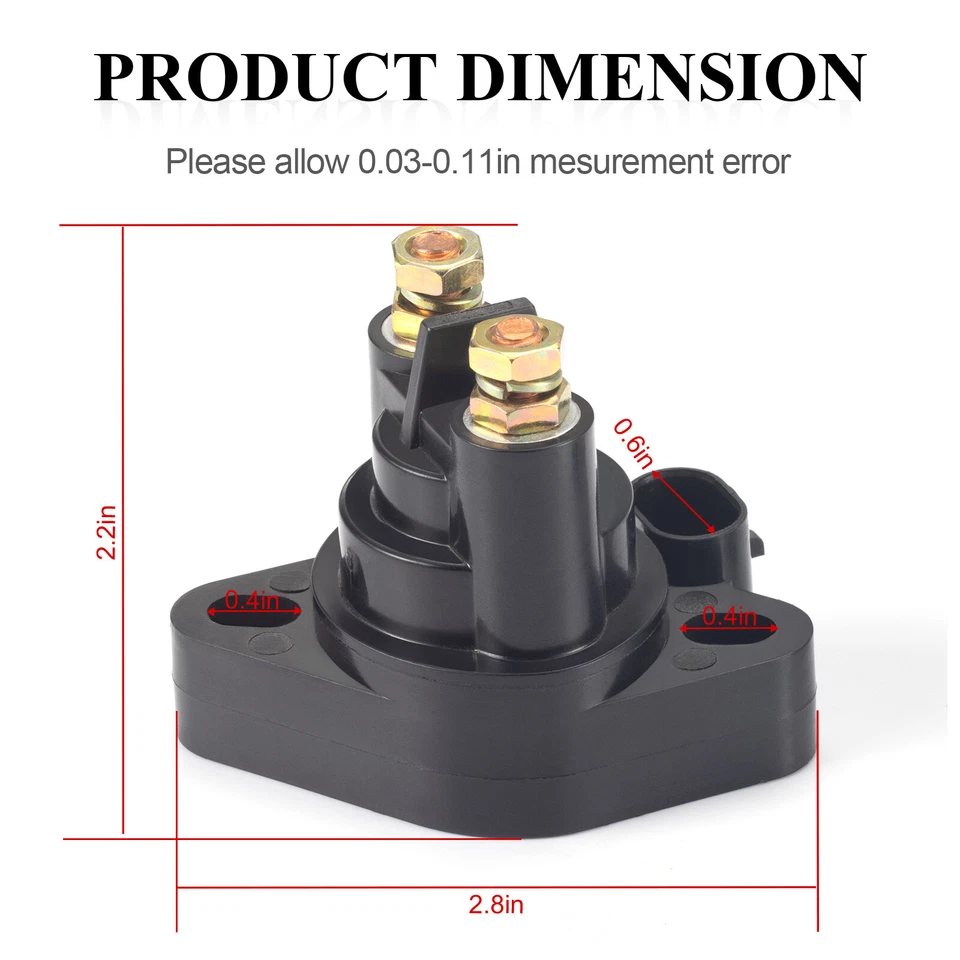 Relé solenoide de arranque para Arctic Cat 1000 400 450 500 550 650 700 0445-058 Foto 4 de 4