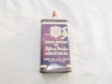 Vintage 4 oz O.K.'s Sewing Machine Oil Can Refined Stainless Lubricating Oil