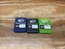 3 PS1 Playstation 1 - MadCatz Memory Cards 15 Blocks -Green, Black  Navy Blue
