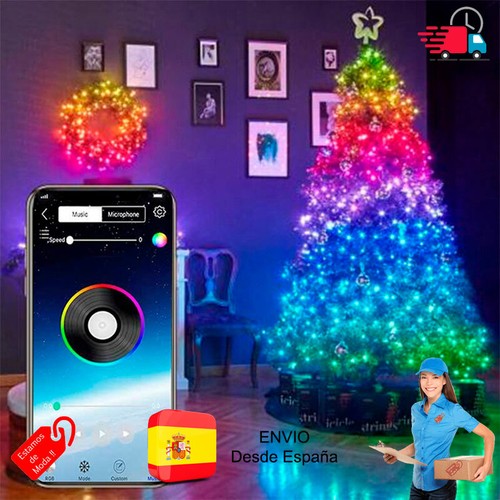 Luces LED inteligentes para árbol con Bluetooth control mediante APP | eBay