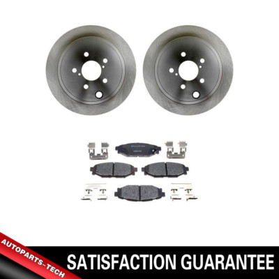 Brake Rotors + Ceramic Pads & Hardware For 2010 - 2012 2013 2014 Subaru