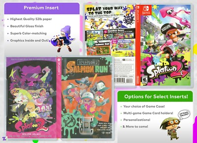 Splatoon 2 Replacement Game Case: Double-Sided Premium Insert