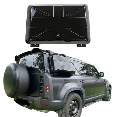 Exterior Side Mounted Gear Box Fits For Defender 110 2020-2024 2025 Black FLAG