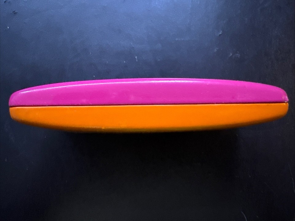 Kate Spade Pink & Orange Eye Glass Sunglasses Hard Clam Shell Case Eyes