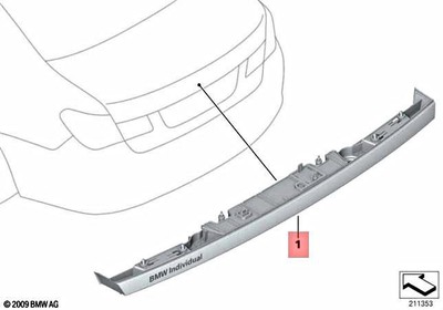 Genuine BMW Hybrid 7L F01 F02 F04 730d 730dX 730i Grip Trunk Lid 