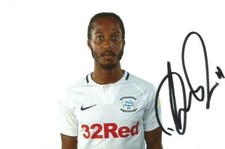 PRESTON: DANIEL JOHNSON SIGNED 6x4 2018/2019 PORTRAIT PHOTO+COA