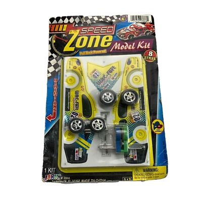 #ad SPEED ZONE PULL BACK POWERED MODEL KIT KIDS TOY $2.14