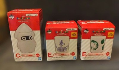 Ichiban Kuji Super Mario Blooper Soy Sauce Dispenser & Ceramic Teacups (Set of