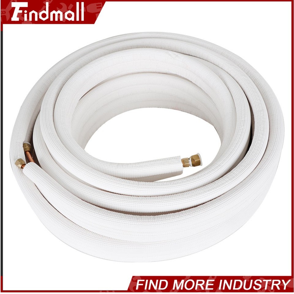 Findmall 50 Feet Mini Split Installation Kit - 1/4" & 3/8" Copper Line ...