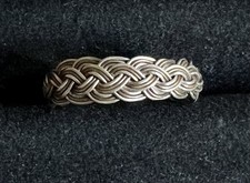 Sterling Silver Braid Ring Sz 8
