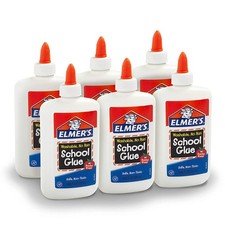 Elmer's Liquid School Glue, Washable, 7.6 Ounces, 6 Count - Great for Making ...