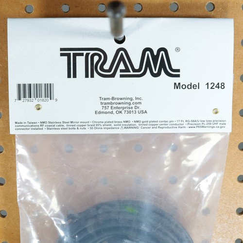 TRAM® Stal nierdzewna Podwójny rowek NMO Uchwyt lustrzany z kablem 17 stóp i... - Zdjęcie 5 z 8